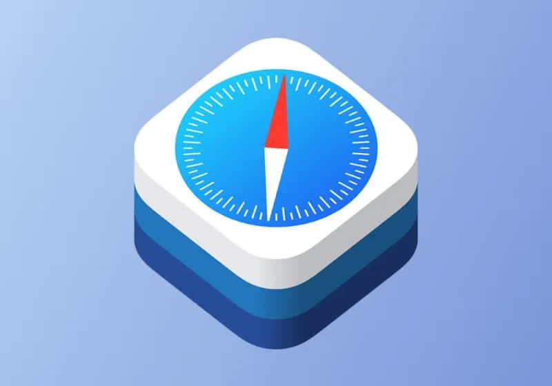 Safari browser open on an Apple MacBook Air displaying web content