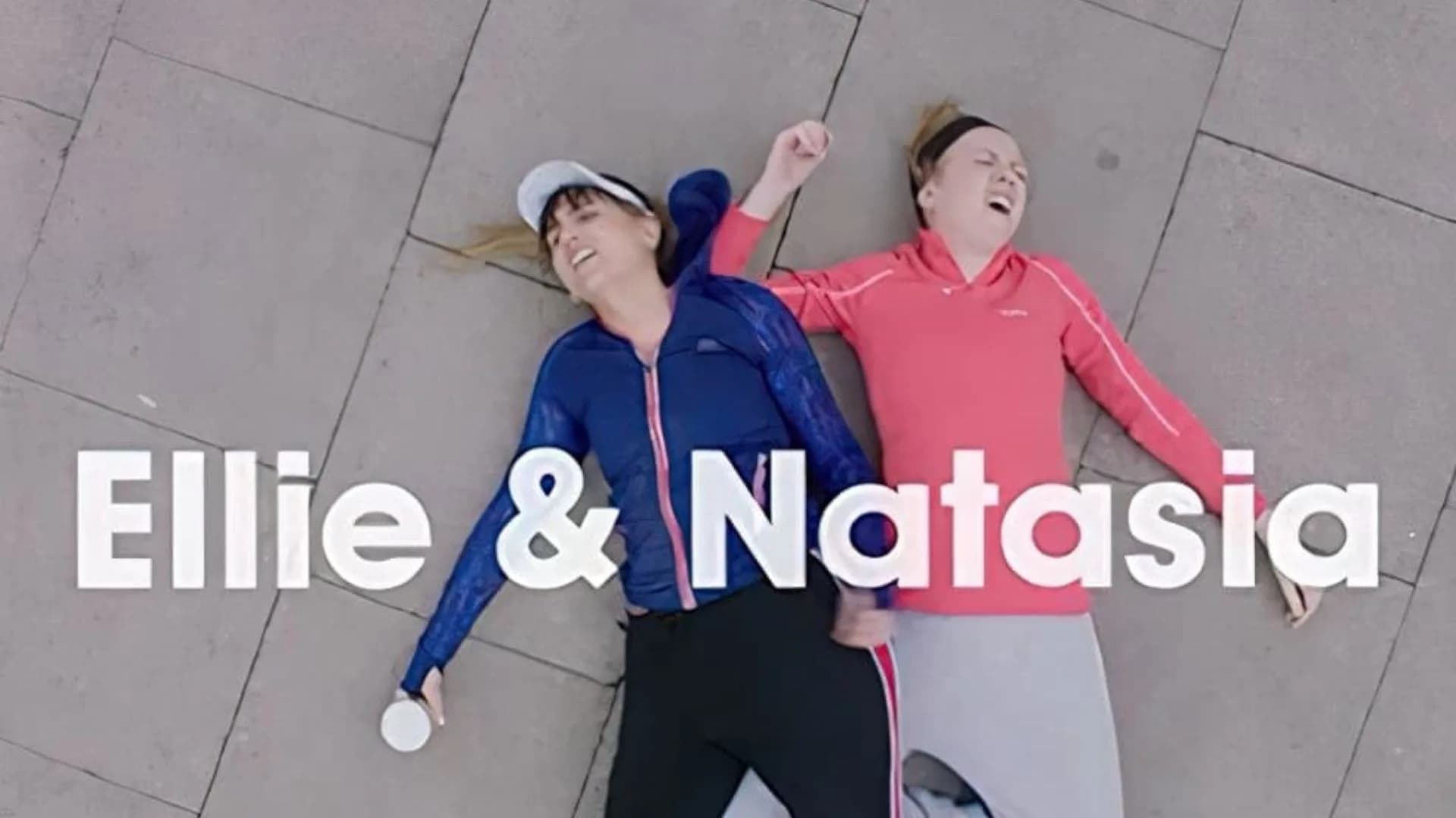 Ellie White and Natasia Demetriou in a comedic sketch scene from Ellie & Natasia season 2.