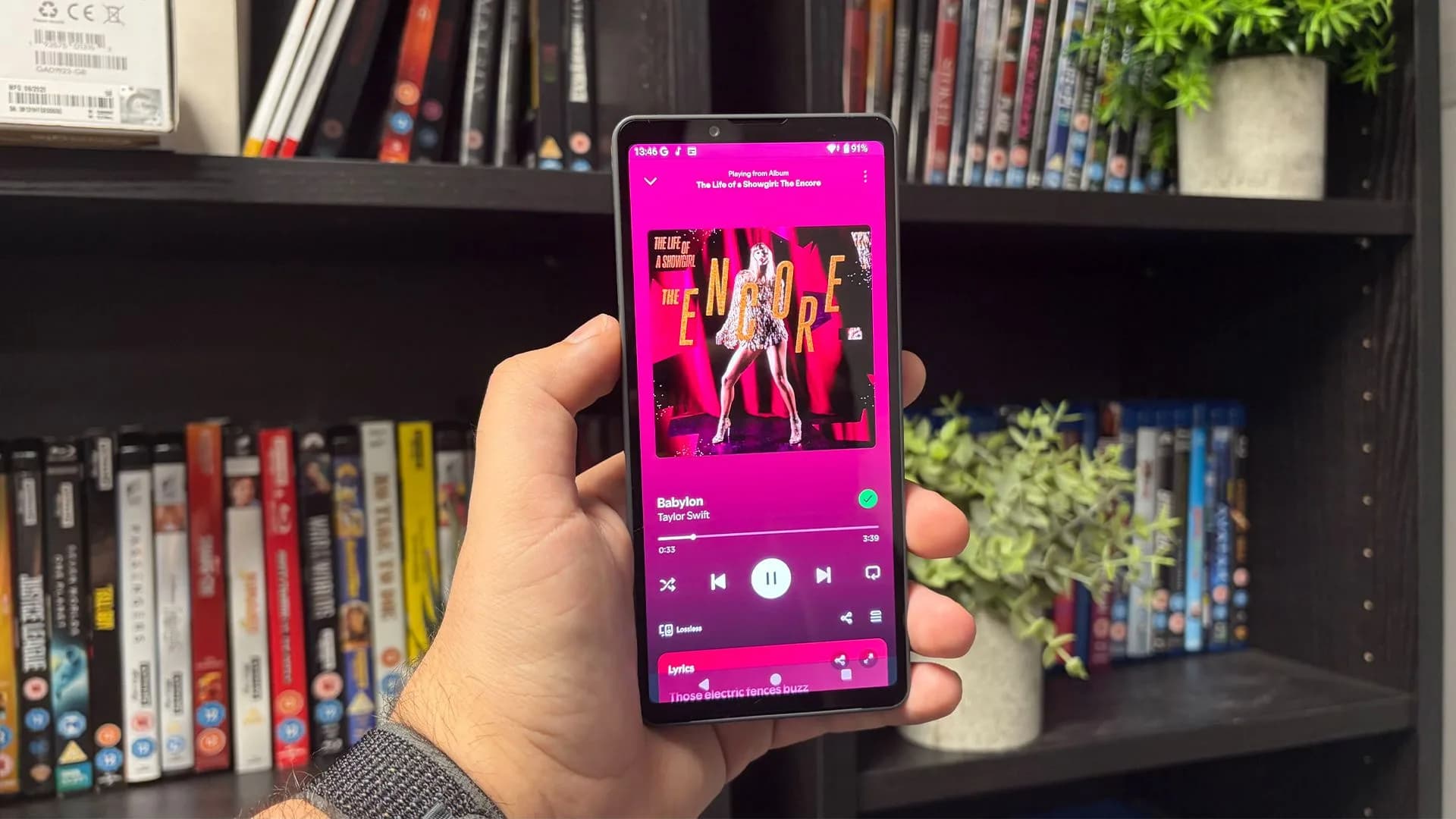 Back and front view of the Sony Xperia 10 VIII smartphone showing its dual camera visor and display.